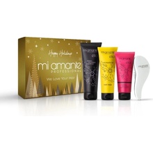 Mi Amante Professional Happy Holidays Mi Amante Professional Ella Hydration Hair Mask intenzívna hydratačná maska pre suché a poškodené vlasy 250 ml + Mi Amante Professional Ella Renew Boutique regene