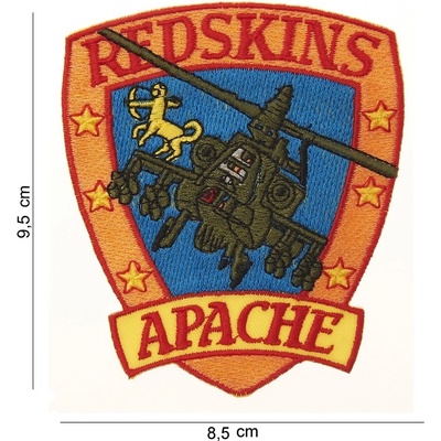Nášivka textilná 101 Inc Redskins Apache - farebná