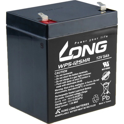Long 12V 5Ah HighRate F1 PBLO-12V005-F1AH