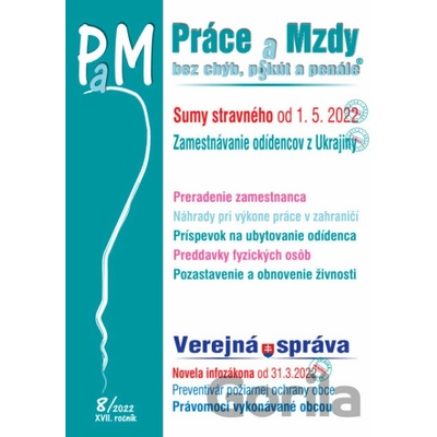 PaM č. 8 / 2022 - Stravné od 1. 5. 2022