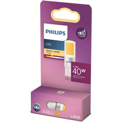 Philips LED žiarovka G9, CorePro LEDcapsule 3.2W, 3000K, 400lm, 16,5 x 54mm