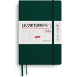 Leuchtturm1917 372719 Weekly Calendar Paperback 2026, Forest Green, English (372719)
