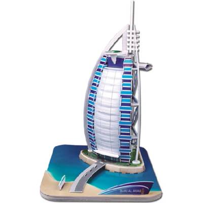CubicFun 3D Пъзел Cubic Fun от 44 части - Burj Al-Arab (C065h)