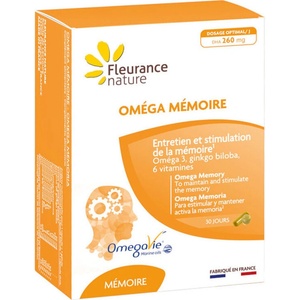 Fleurance Nature Омега+ Формула за памет, 60 капсули, дуо опаковка (132855 (13317) fn)
