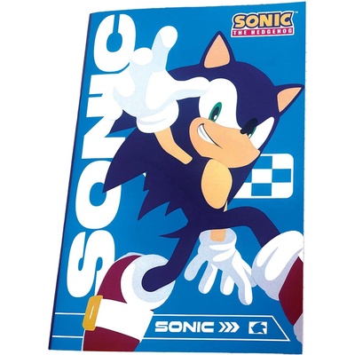 GIM S.A. Linkovaný školní sešit SONIC The Hedgehog Speedy B5