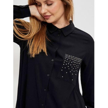 Moodo Блуза с украса Moodo Moodo | Cheren | ЖЕНИ | S