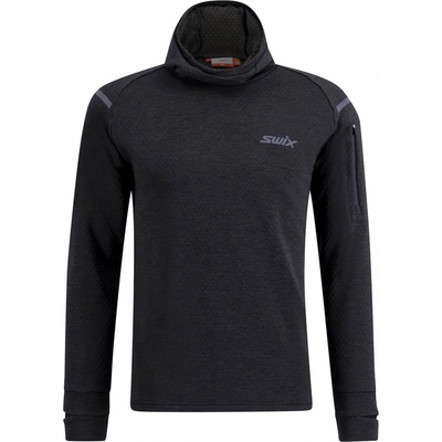 Swix mikina Pace Midlayer hooded black