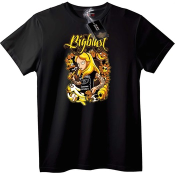 NOONEBRAND Тениска Момиче с Уиски Bigblust - S, Black