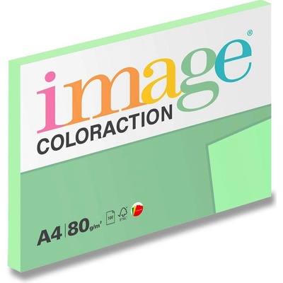 Image Coloraction A4 80g papír barevný pastelová zelená 100 listů