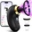 SuperLove Tongue Sucking, Licking & Vibrating Stimulator with App Black