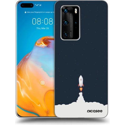 Púzdro Picasee silikónové Huawei P40 Pro - Astronaut 2 čiré