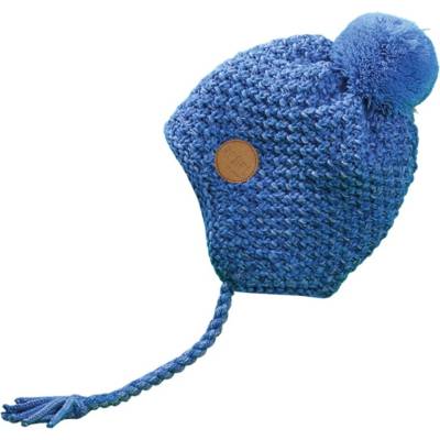 dětská celopodšitá pletená čepice Pletex H131 Středně modrá