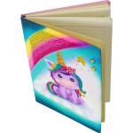 Craft Buddy Творчески комплект Craft Buddy - Еднорог, Направи сам, Тетрадка с диамантена корица (CBCANJ-3)
