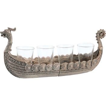 NNM декорация (поднос за 4 шота) Viking ship - 816-6953