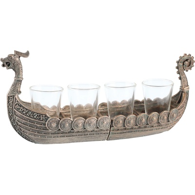 NNM декорация (поднос за 4 шота) Viking ship - 816-6953