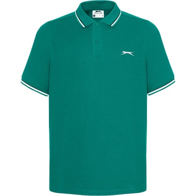 Slazenger Мъжка блуза с яка Slazenger Tipped Polo Shirt Mens - Teal Blue