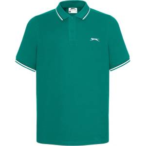 Slazenger Мъжка блуза с яка Slazenger Tipped Polo Shirt Mens - Teal Blue