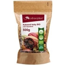 Zdravý den Kakaové boby Bio celé nepražené 500 g