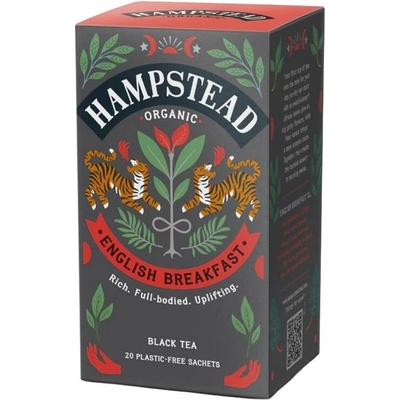 Hampstead Tea BIO Černý čaj English Breakfast 20 x 2,25 g