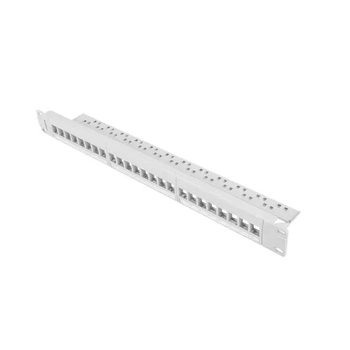 Lanberg Пач панел, Lanberg patch panel blank 24 port 1U for keystone modules gray (PPKS-1024-S)