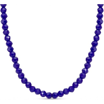 Biju Korálkový řetízek z chirurgické oceli modré 3002109-4