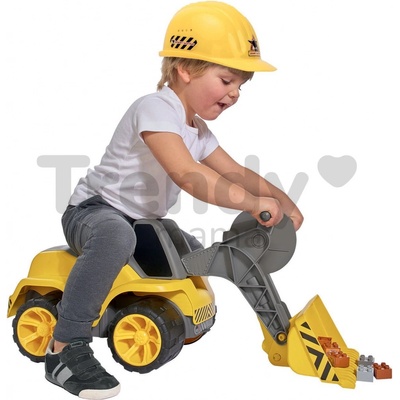 BIG Nakladač pracovný stroj Maxi BIG Power Worker so sedadlom 73 cm gumené kolesá 73*30*34 cm