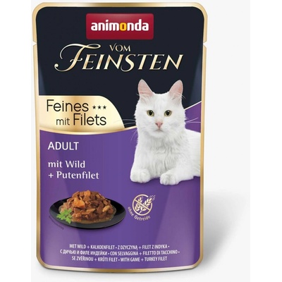 Animonda Vom Feinsten Cat adult zvěřinové a krůtí filety 85 g