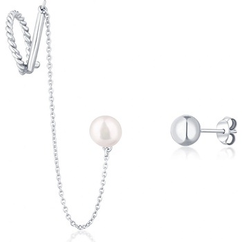 JwL Luxury Pearls asymetrické náušnice s pravou perlou JL0747