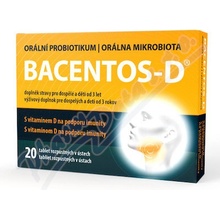 Bacentos-D orální probiotikum 20 tablet