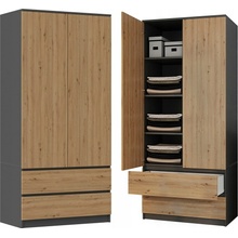 TP Living Malwa 90 cm antracit/dub artisan II