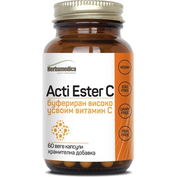 Herbamedica Acti Ester C, 500 mg, 60 веге капсули, Herbamedica