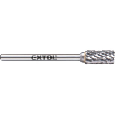 fréza karbidová, válcová s čelním ozubením, ⌀6x13mm, ⌀stopky 3mm, sek střední (double-cut)