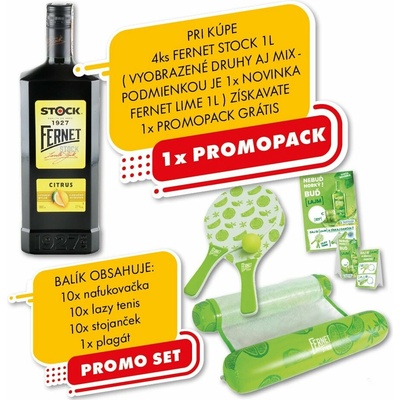 Fernet Stock Citrus 27% 1 l (čistá fľaša)