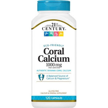 21st Century Coral Calcium, 1000 mg, 120 капсули, 21st Century (9121)