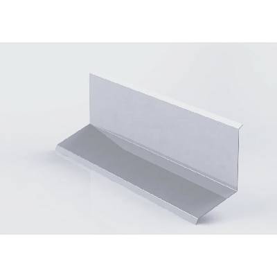 Lemování zdí horní r.š.333mm pozink Lakovaný RAL 9006 stříbrná s folií dl.2m