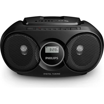 Philips Радиокасетофон Philips - AZ215B, черен (AZ215B/12)