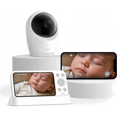 Anker eufy E21, 4K bílá dětská chůvička