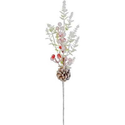Vetvička MagicHome Vianoce, zasnežená, 46 cm