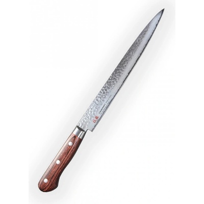 Suncraft nôž plátkovací Sashimi Sujihiki Senzo Universal Tsuchime Damascus 24 cm