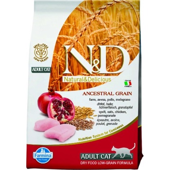 N&D Low Grain CAT Adult Chicken & Pomegranate 5 kg