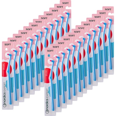 Nordics Premium Single Tuft Soft Blue jednozväzková kefka 24 ks