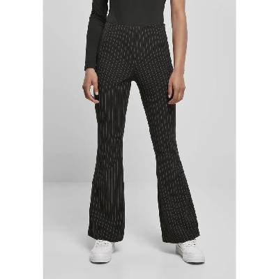 Панталони Urban classics Flared Pin Stripe pants - Black (Black / White)