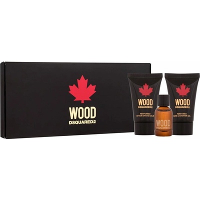 Dsquared2 Wood Pour Homme EDT 5 ml + sprchový gél 25 ml + balzam po holení 25 ml darčeková sada