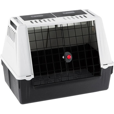 Ferplast Atlas Car Mini - Транспортна клетка за кучета за автомобил, с опция за пренасяне на 2 кучета, 72 x 41 x h 51 см