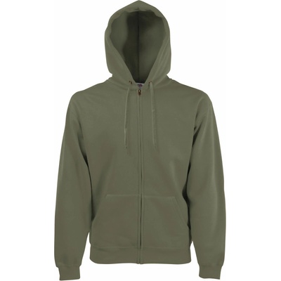Fruit of the Loom mikina Classic Hooded Sweat Jacket s kapucí na zip COT162062a3801 classic oli