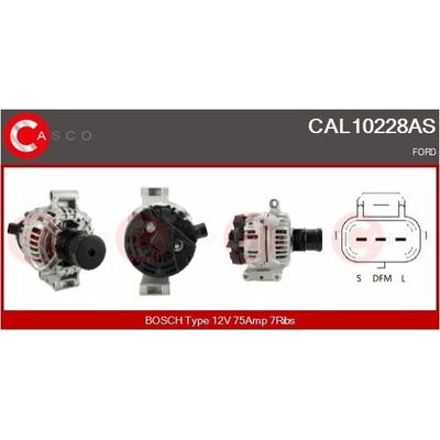 ALTERNATOR 12V 75A LITENS CAL10228AS