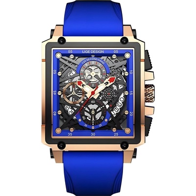 HARAHU Часовник lige pe-35192 - Син kp35192 (pe-35192)