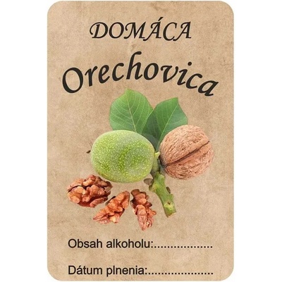 Etiketa na domácu Orechovica