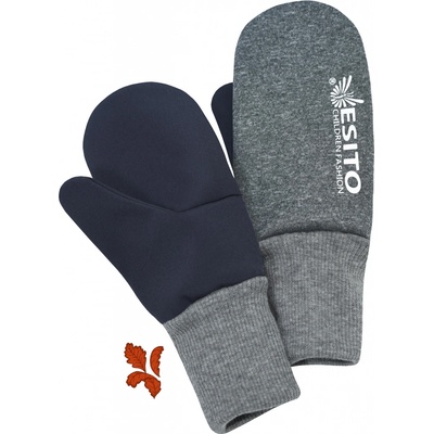 Esito Palcové rukavice softshell melírové černá
