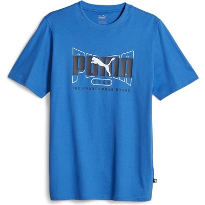 Puma pánské triko Graphics Execution Blue modrá